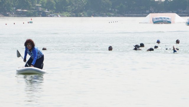Susi Pudjiastuti di Festival Danau Sunter (Foto: Fanny Kusumawardhani/kumparan)