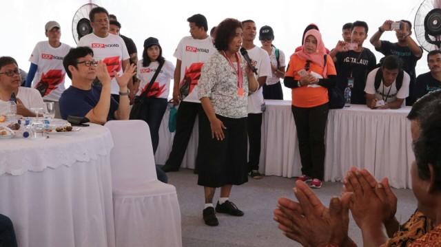 Obrolan Susi Pudjiastuti dengan 100 nelayan (Foto: Puti Cinintya Arie Safitri/kumparan)