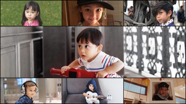 Nama Unik Anak seleb (Foto: Instagram @rachelmaryams @kuntoajiw @ayudiac @tya_ariestya @andienaisyah @gisel_la @t_orasudi_ro )