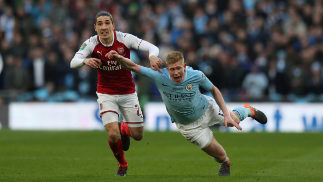 Laga final Piala Liga Inggris. (Foto: Reuters/Peter Cziborra)