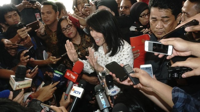 Pengacara Ahok, Fifi Letty di PN Jakut (Foto: Irfan Adi Saputra/kumparan)