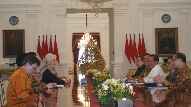 Jokowi dan Christine Lagarde (Foto: Yudhistira Amran Saleh/kumparan)