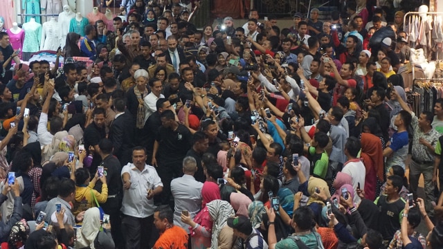Jokowi dan Christine Lagarde di Tanah Abang (Foto: Yudhistira Amran Saleh/kumparan)