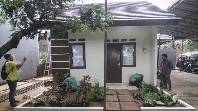 Contoh unit rumah DP nol Rupiah di kawasan Rorotan (Foto: ANTARA FOTO/Dhemas Reviyanto)