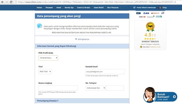 Pengalaman Mudik Lebaran Membeli Tiket Kereta Api (TIKET.COM) (3)