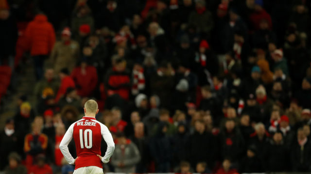 Kekecewaan Wilshere. Foto: Reuters/Carl Recine 