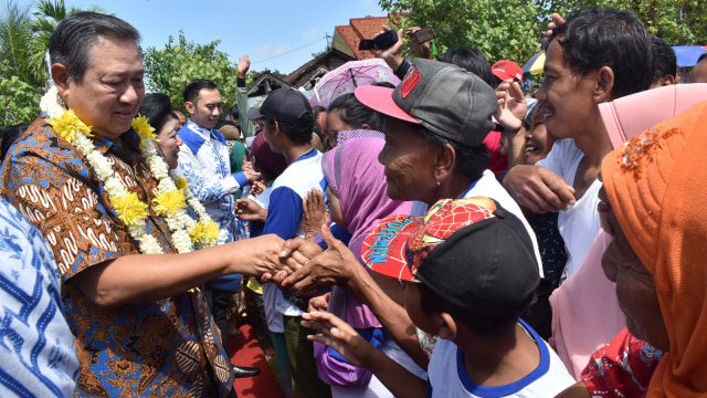 SBY di Magetan  (Foto:  ANTARA FOTO/Siswowidodo)