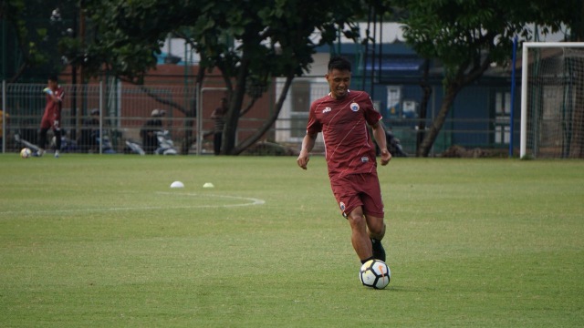 Maman Abdurrahman pemain Persija Jakarta (Foto: Fanny Kusumawardhani/kumparan)