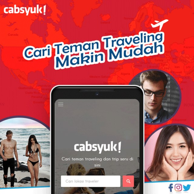 Cabsyuk Indonesia Rilis Mesin Pencari Partner Traveling Pertama di Indonesia
