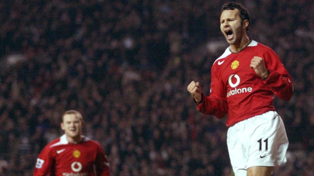 Giggs sewaktu membela Man. United. (Foto: PAUL ELLIS / AFP)