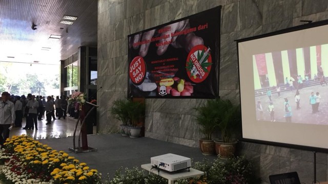 Sekjen DPR gelar Tes Urin Bagi Ratusan Pegawainya (Foto: Ricad Saka/kumparan)