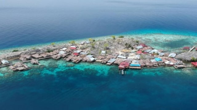 Jembatan di Pulau Papan Sulteng (Foto: Pemprov Sulteng)