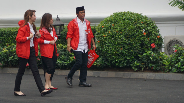 PSI saat di Istana (Foto: Yudhistira Amran Saleh/kumparan)