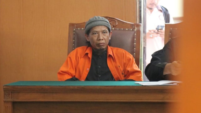 Tersangka teroris Aman Abdurrahman (Foto: Puti Cinintya Arie Safitri/kumparan)