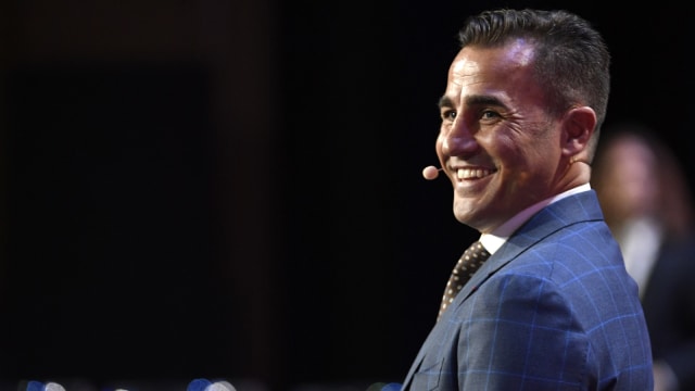 Pelatih Guangzhou Evergrande, Fabio Cannavaro. (Foto: Alexander Nemenov/AFP)