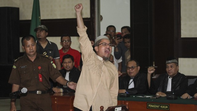 Vonis Jonru (Foto: ANTARA FOTO/Dhemas Reviyanto)