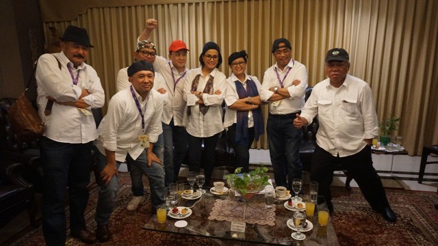 Elek Yo Band sebelum tampil di Java Jazz 2018 (Foto: Yudhistira Amran Saleh/kumparan)