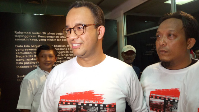 Anies di Acara Temu Kangen Aktivis (Foto: Nabilla Fatiara/kumparan)