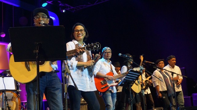 Elek Yo Band di BNI JJF 2018. (Foto: Yudhistira Amran Saleh/kumparan)