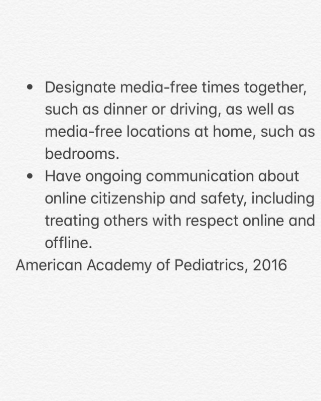 Reminder for parents... Recommendations for Children’s Media/Gadget Use  (2)