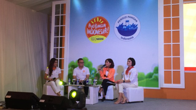 Konpers Ayo Bangun Indonesia Melalui Sarapan Sehat (Foto: Safira Maharani/ kumparan)