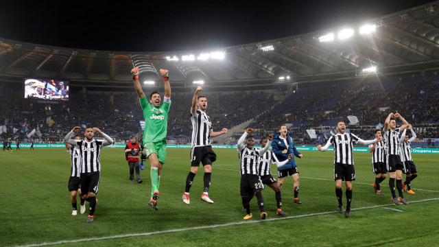 Juventus kalahkan Lazio di Olimpico. (Foto: REUTERS/Max Rossi)