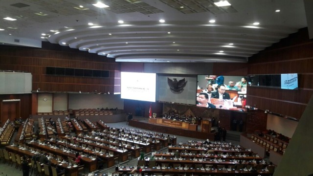 Rapat paripurna DPR RI. (Foto: Nicha Muslimawati/kumparan)