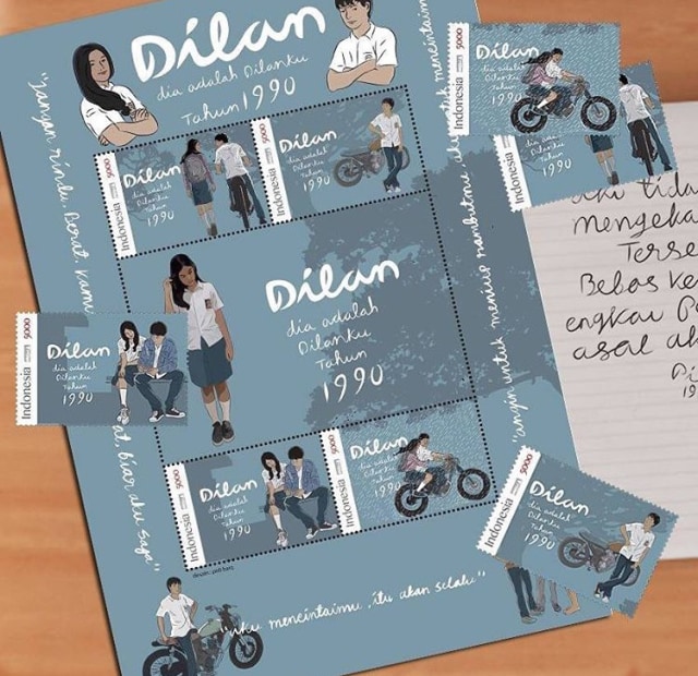 Prangko Dilan 1990 (Foto: Instagram @pidibaiq)
