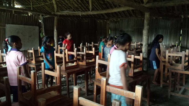 SMP Negeri 5 Sularu, Kupang Timur, NTT (Foto: Nadia Jovita Injilia Riso/kumparan)