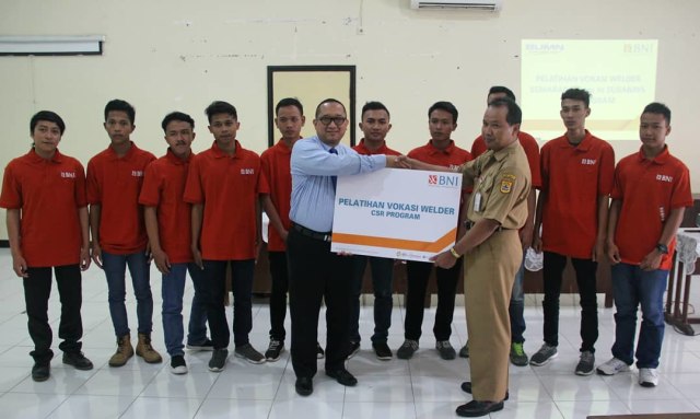 BNI Berikan Beasiswa Pelatihan dan Sertifikasi Juru Las 