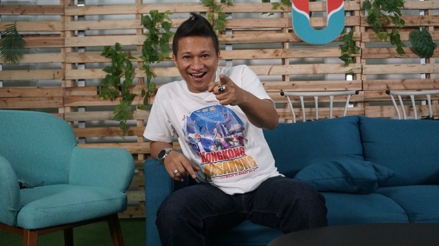 Mang Saswi di tamu kumparan (Foto: Garin Gustavian/kumparan)