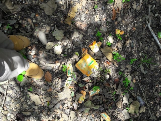 Halaman Depan Sekolah, BNNK Mura Temukan Puluhan Sachet Bekas Obat Batuk Cair