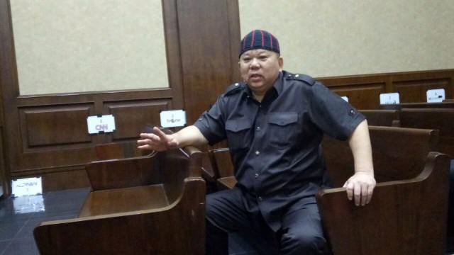 Heri Susanto Gun alias Abun di Pengadilan Tipikor (Foto: Aprilandika Pratama/kumparan)