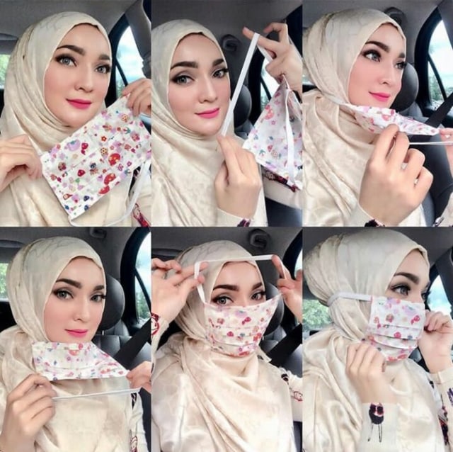 Selain faktor kesehatan, masker jg bisa menutup wajah saat bobok cantik di angkutan umum 