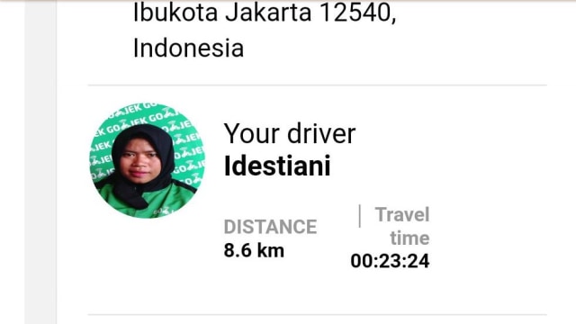 Driver GO-Jek Idestiani. (Foto: Pandu/kumparan)
