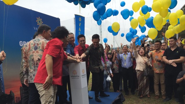 Ground Breaking Vasanta Innopark Cikarang Barat. (Foto: Selfy Sandra Momongan/kumparan)