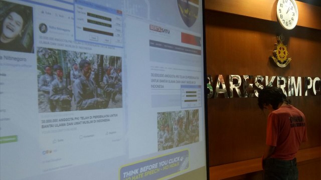 KB, tersangka ujaran kebencian, sara dan hoaks (Foto: Aria Rusta/kumparan)