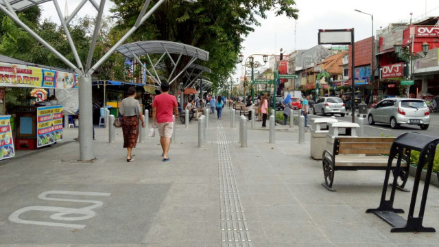 Pedestarian di Malioboro Yogyakarta. (Foto: Jihad Akbar/kumparan)
