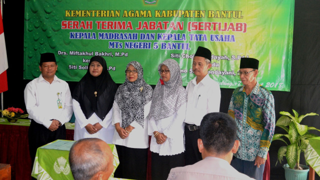 Kepala MTsN 5 Bantul Diganti