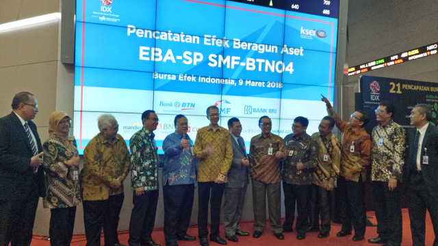 Pencatatan Efek Beragun Aset EBA-SP SMF-BTN04 (Foto: Ela Nurlaela/kumparan)