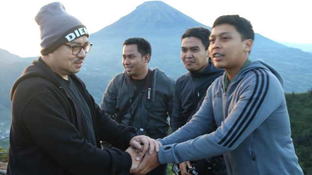 Sudirman Said di Sikunir, Wonosobo. (Foto: dok. Tim Media Sudirman Said)