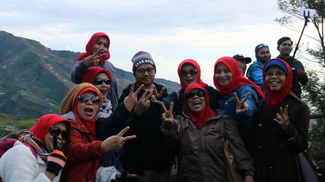 Sudirman Said di Sikunir, Wonosobo. (Foto: dok. Tim Media Sudirman Said)