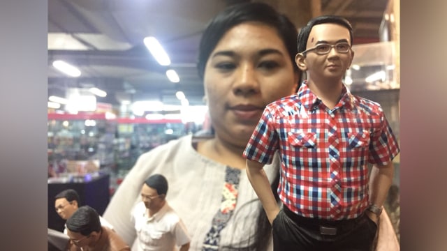 Boneka Ahok di Main District, Kuningan. (Foto: Mirsan/kumparan)