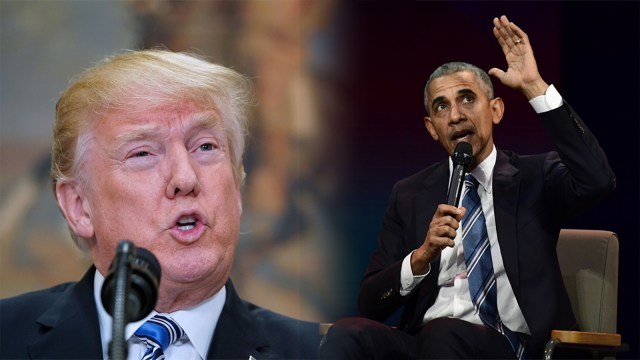 Donald Trump dan Barack Obama. (Foto: AFP/Mandel Ngan, AFP/Martin Bureau)