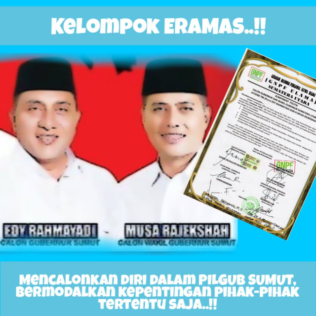 Pasangan Eramas Galang Dukungan dari GNPF-MUI untuk Kepentingan Politik Sesaat