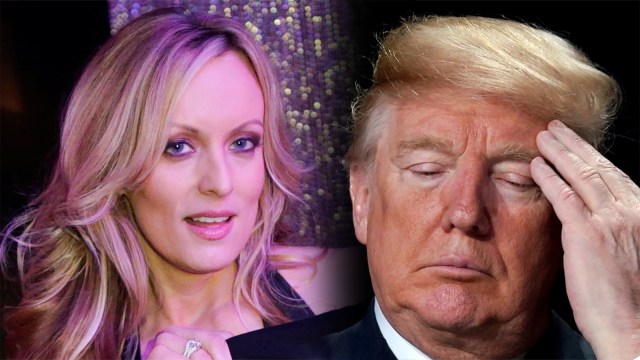 Stormy Daniels dan Donald Trump. Foto: REUTERS/Eduardo Munoz & REUTERS/Jonathan Ernst