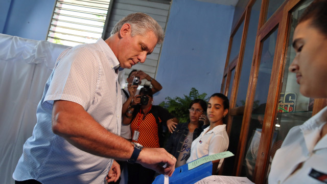 Pemilu di Kuba. (Foto: AFP/Alejandro Ernesto)