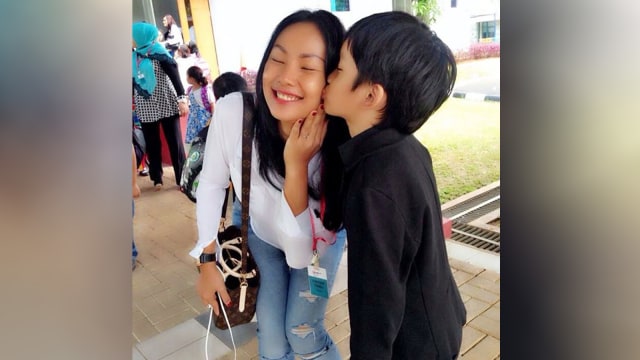 Kalina dan Azka. (Foto: Instagram @kalinaocktaranny)