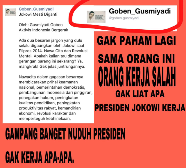 Kritik 'Ngawur' Gusmiyadi Goben yang Gagap Membaca Berita dan Data