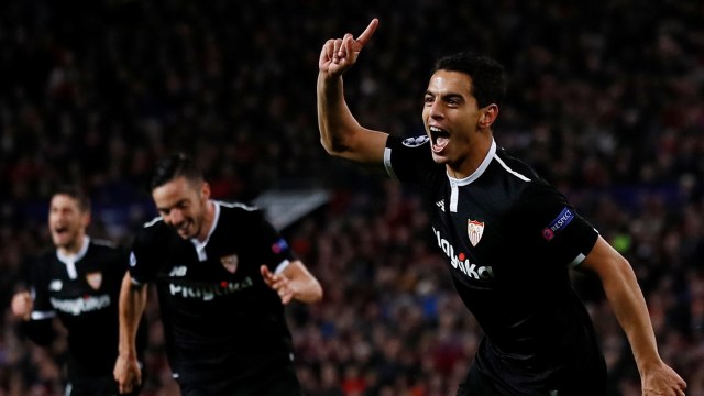 Ben Yedder merayakan gol. (Foto: Reuters / Jason Cairnduff)